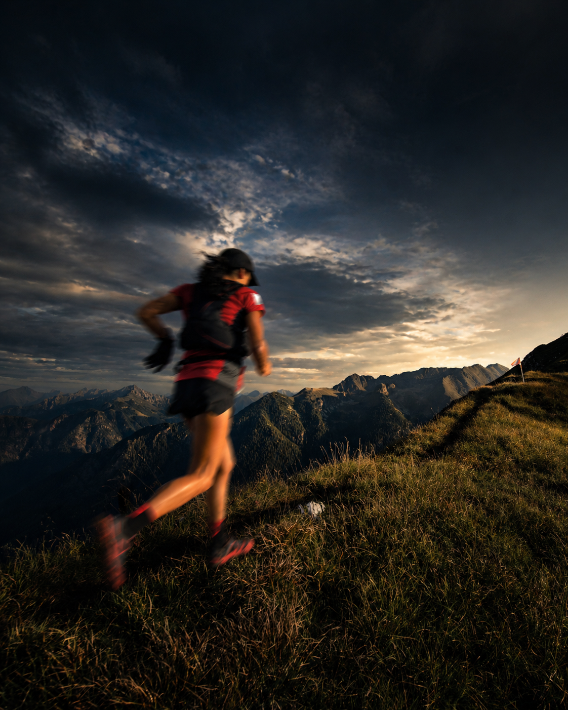 Trail en montagne — 100 km, premier dépassement