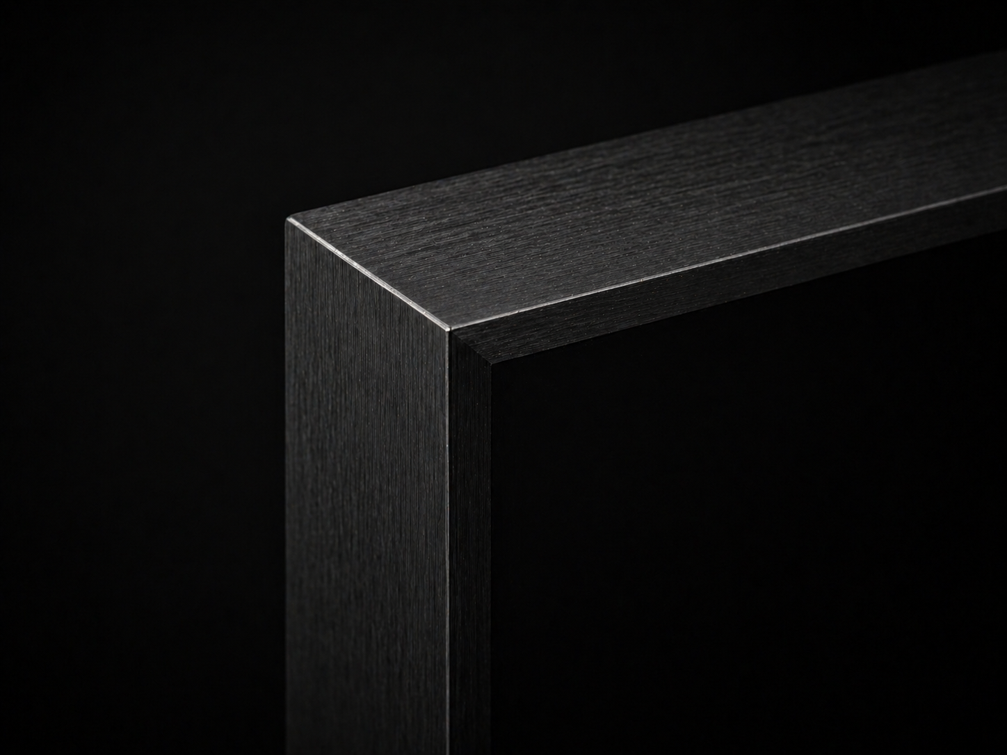 Cadre aluminium brossé noir